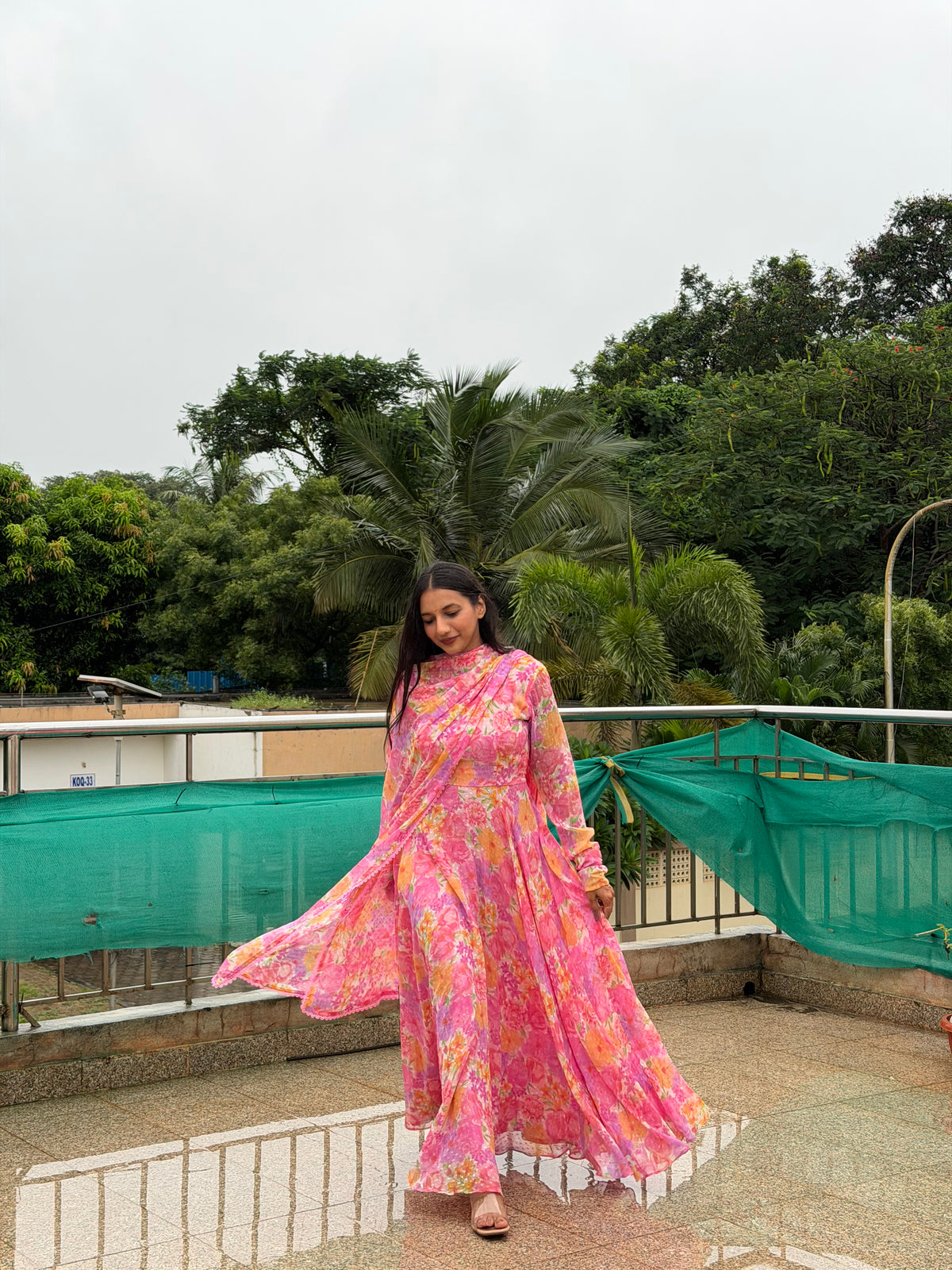 Gulbahaar anarkali and dupatta