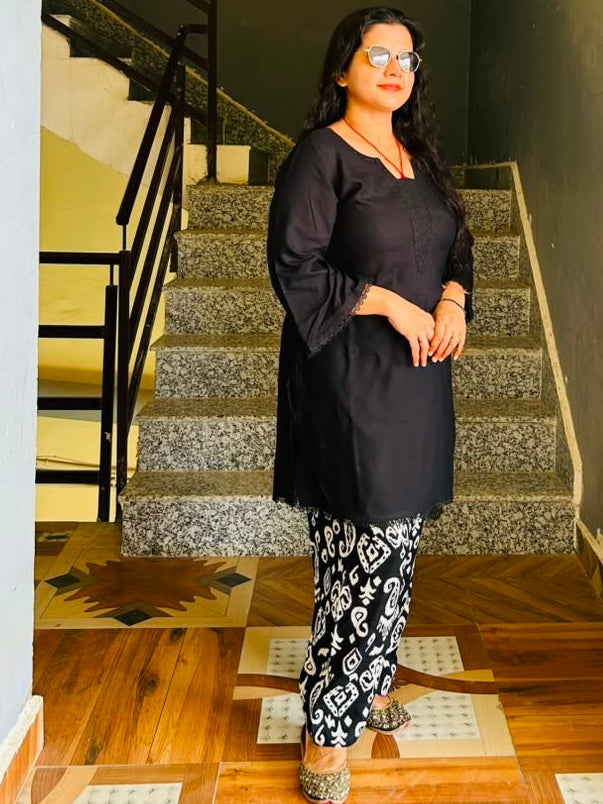 #MBA2157 Black Farsi salwar set
