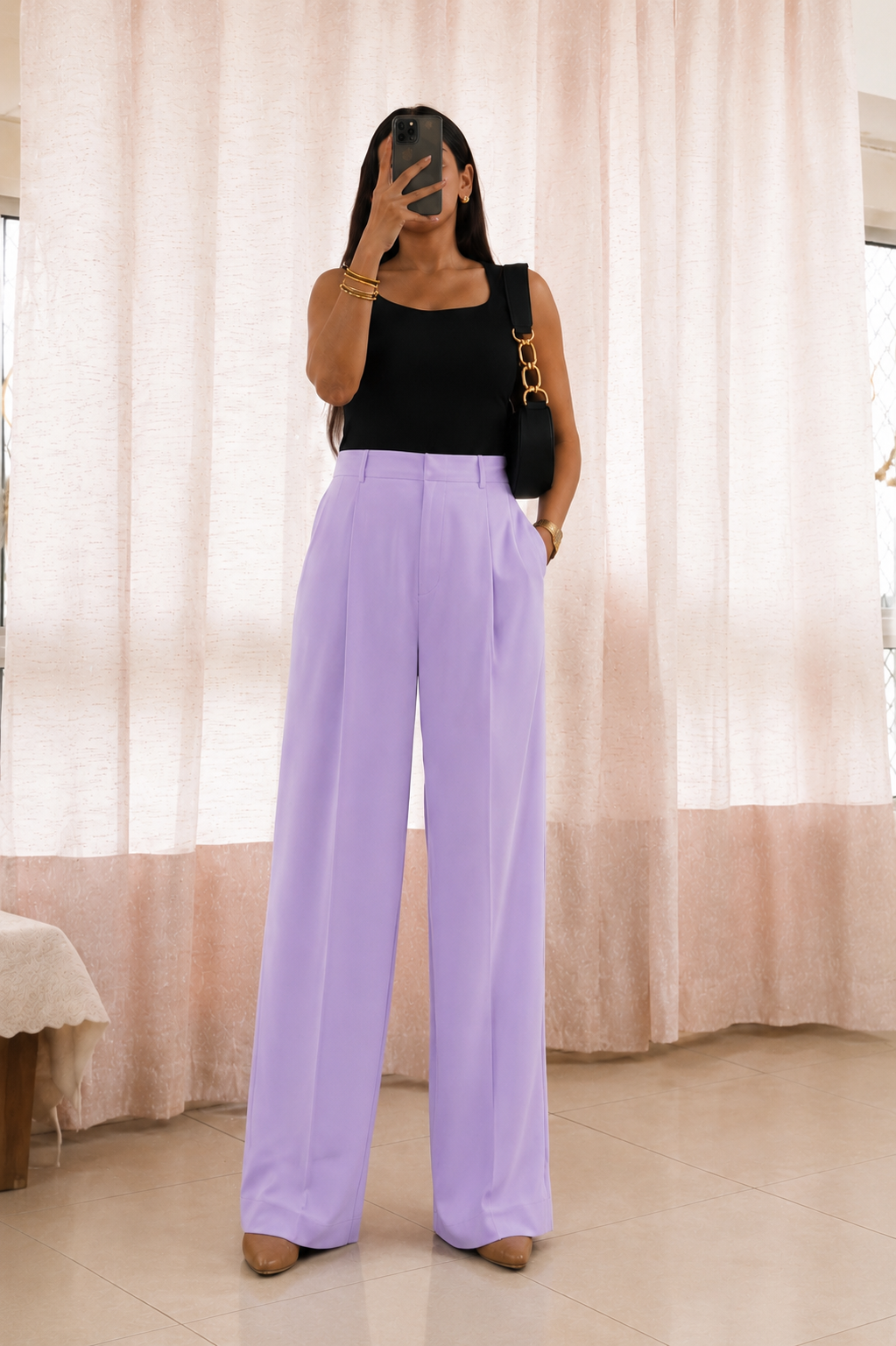 #MBA2136 Korean pants- Lavender
