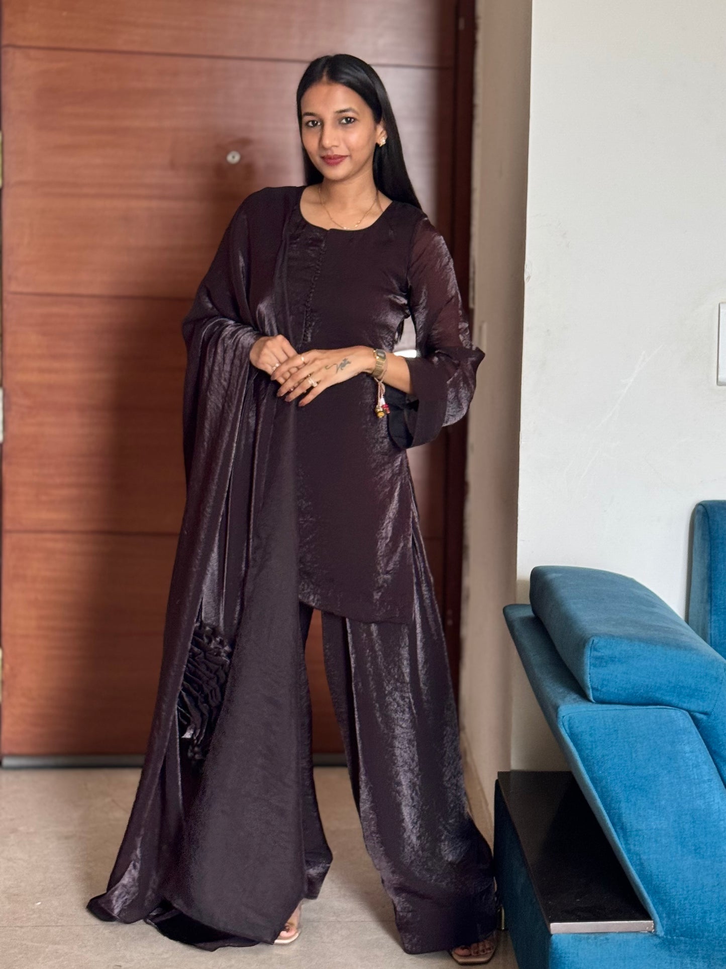 #Mba2035 Chocolate farsi salwar suit