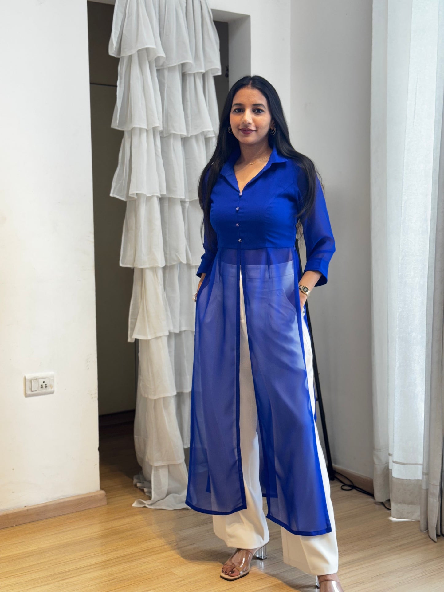 #MBA2013 A-line chic KurtI- Royal blue