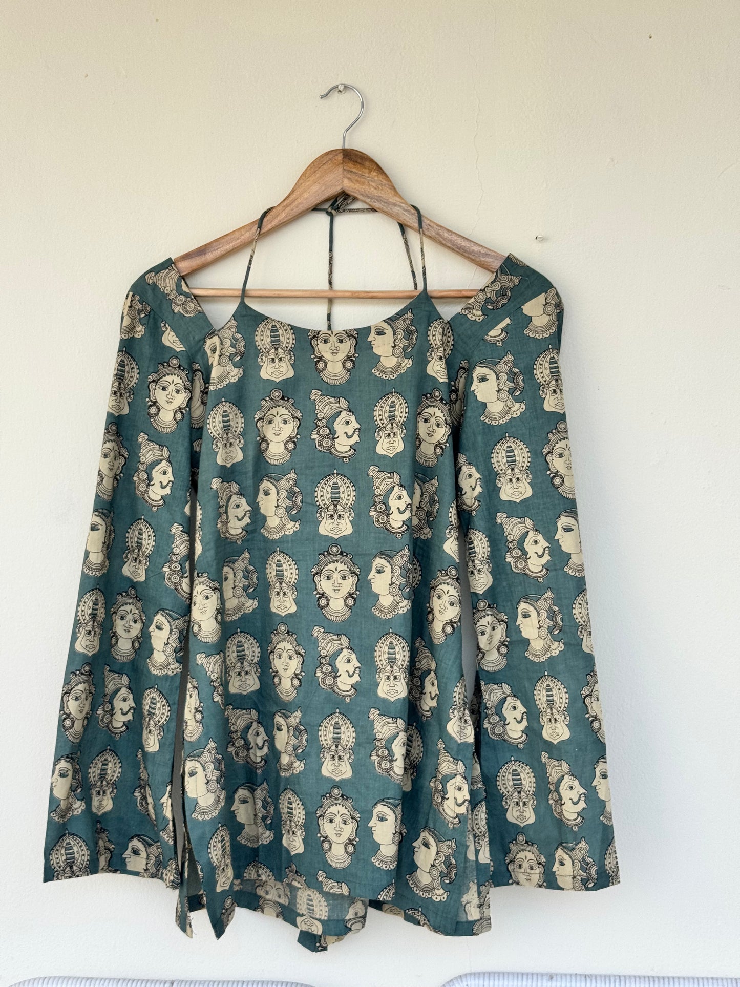 #MBA2082 Masakali cotton kurti- Teal