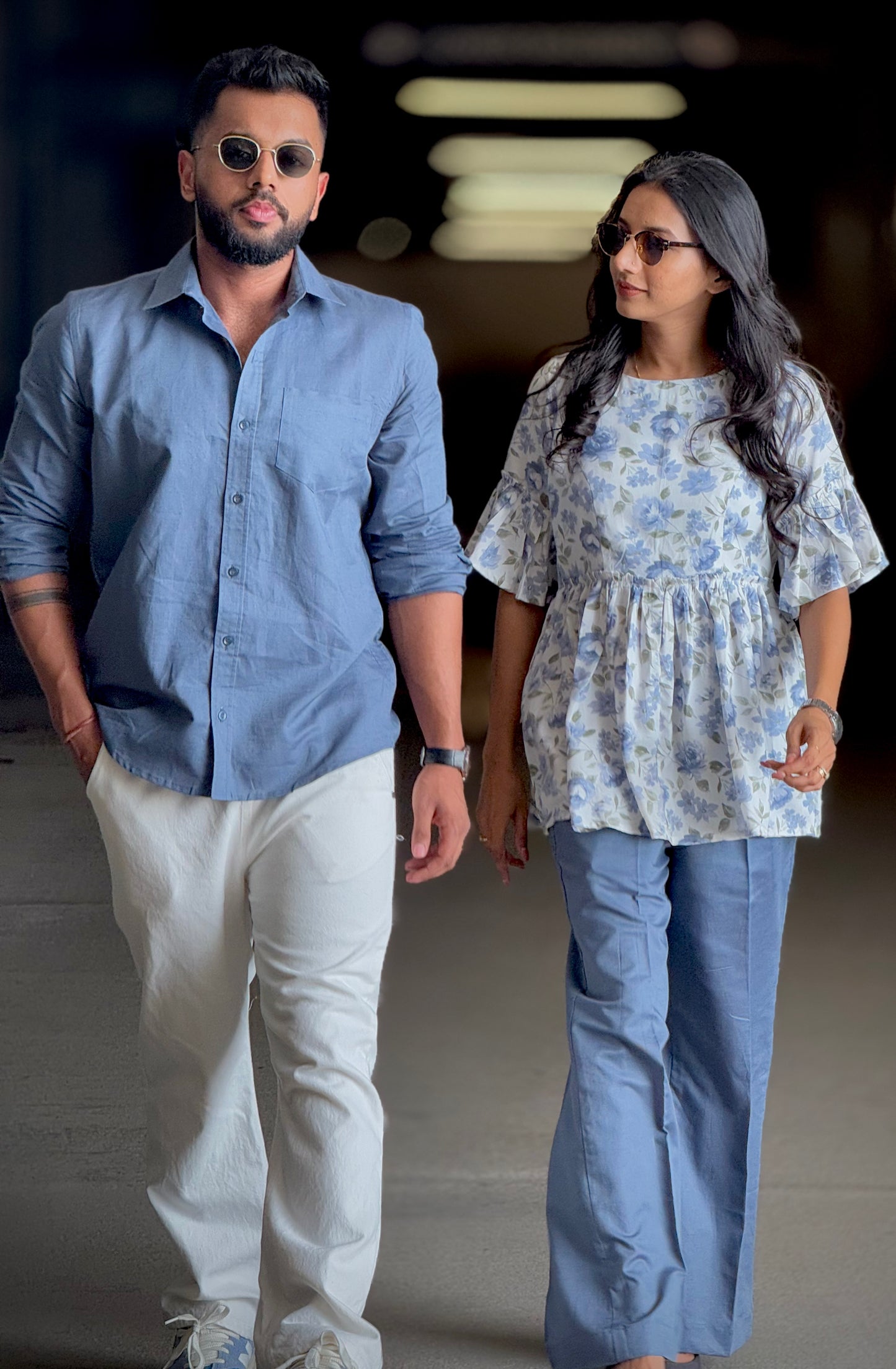 #MBA1897 Men's Pure Linen shirt- Ink grey