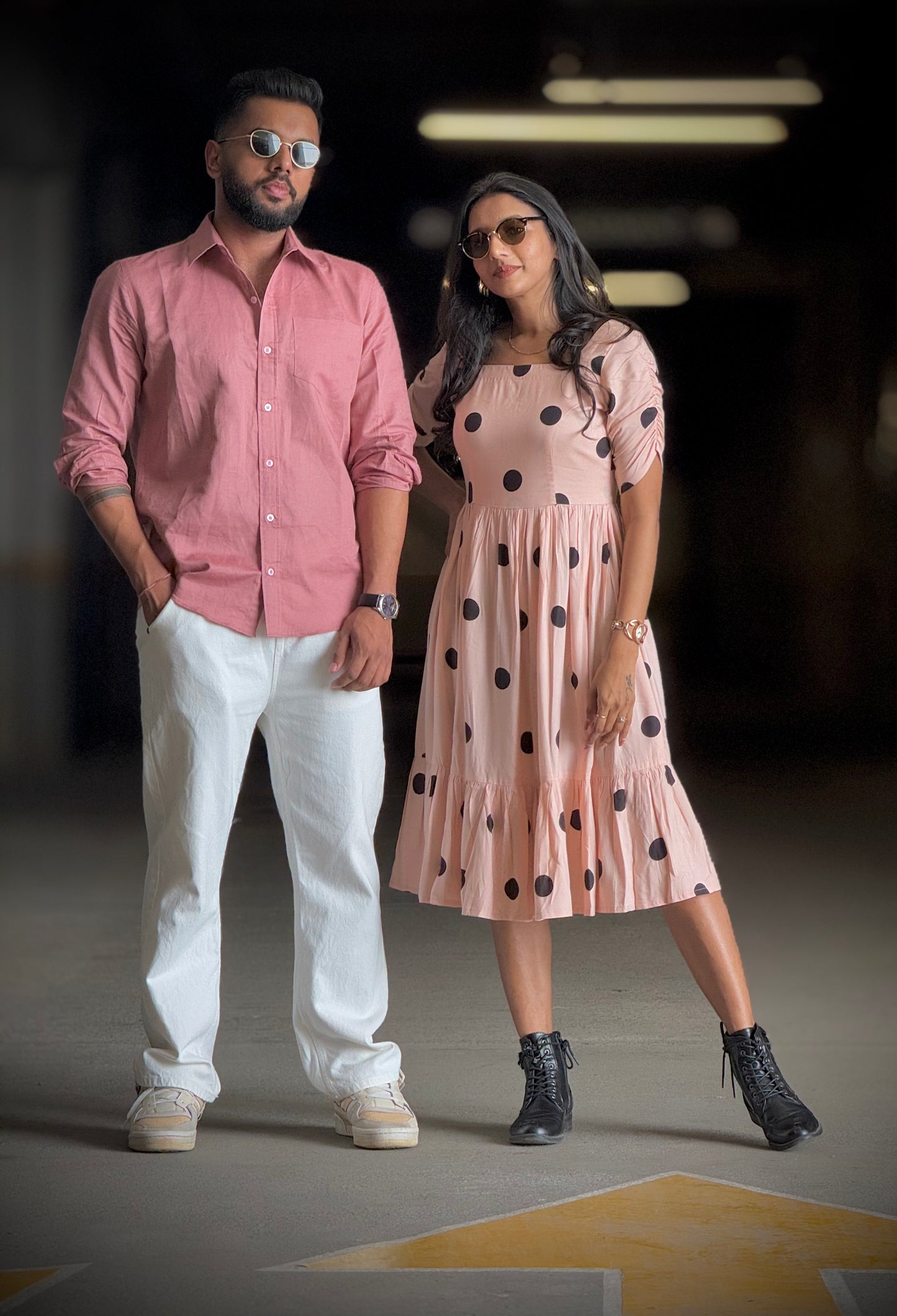 #MBA1900 Rosewood polka dress