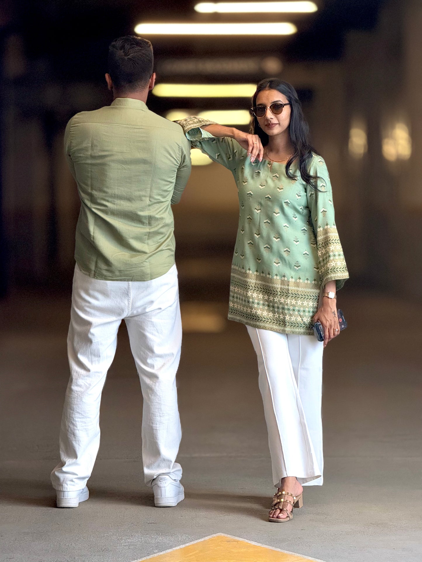 #MBA1906 Pistachio short Kurti