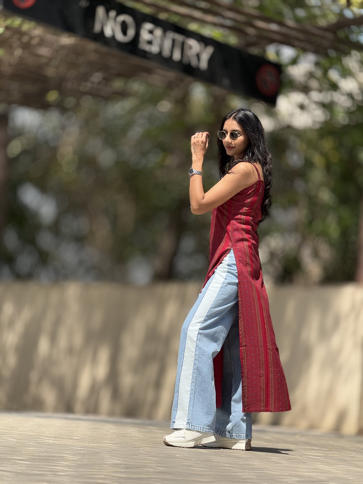 #MBA1914 Nazm Collection- Maroon Kurti