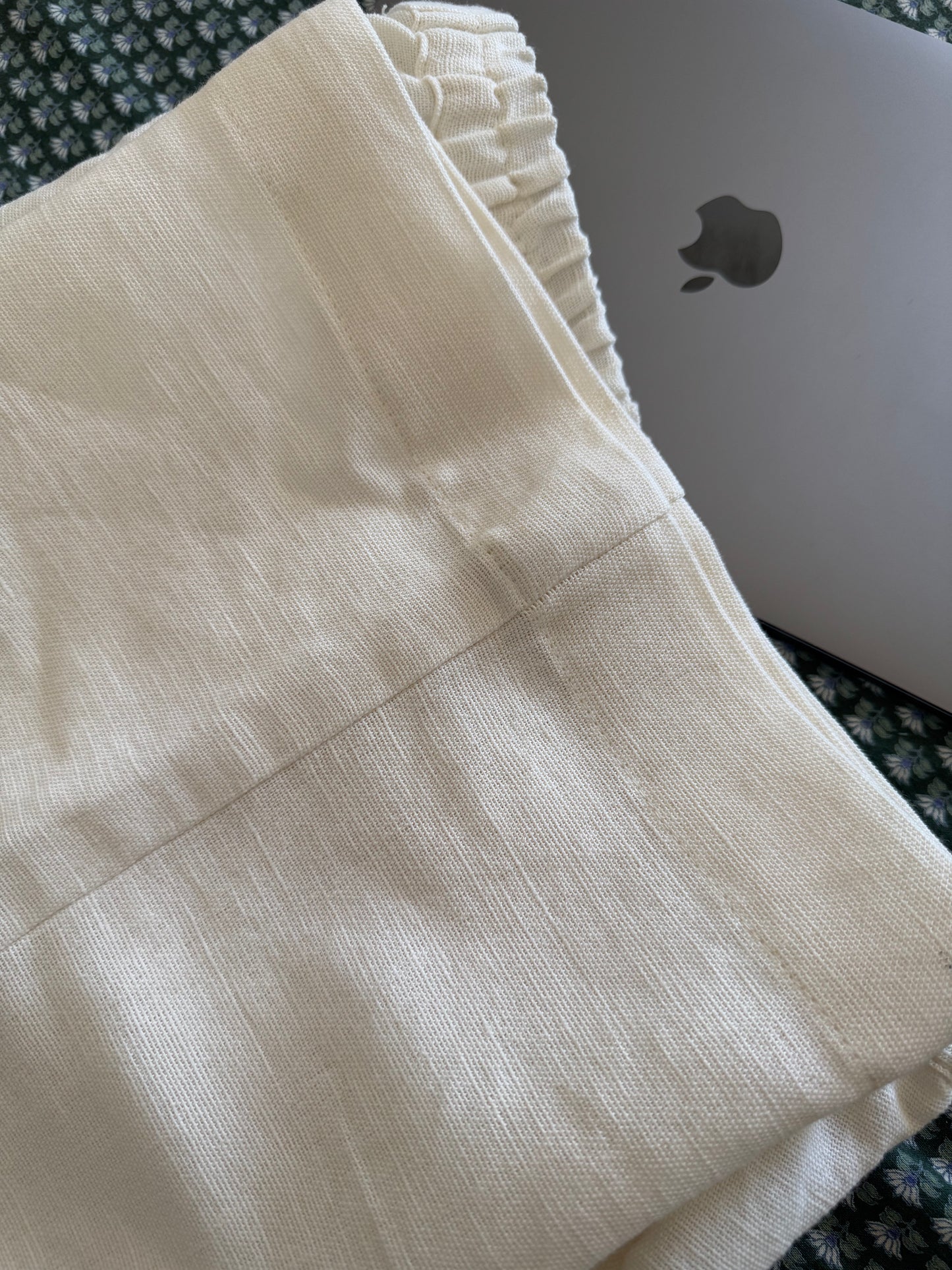 #MBA1929 Linen pants- off white