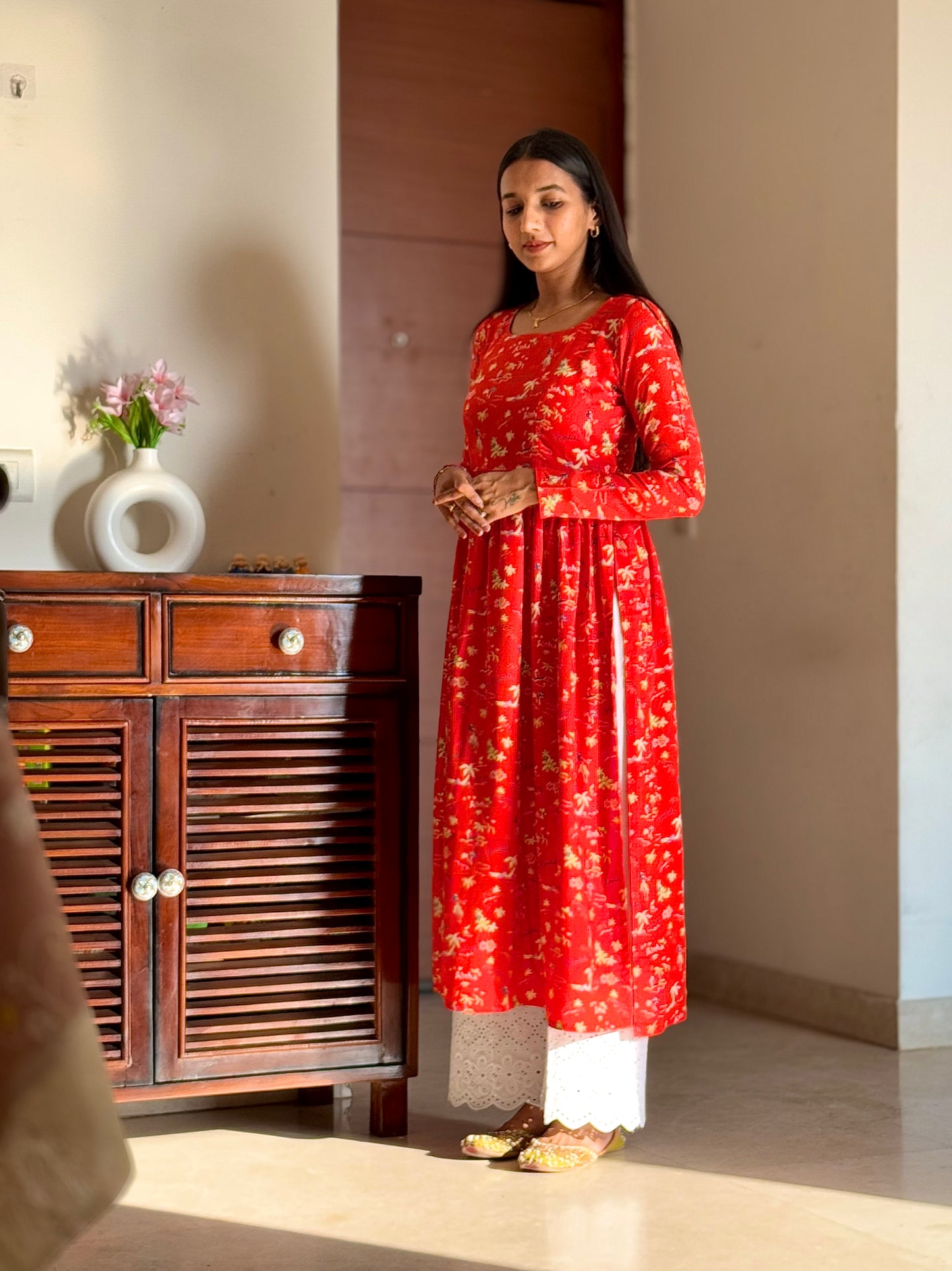 #MBA1942 Summer gather Kurti- Red