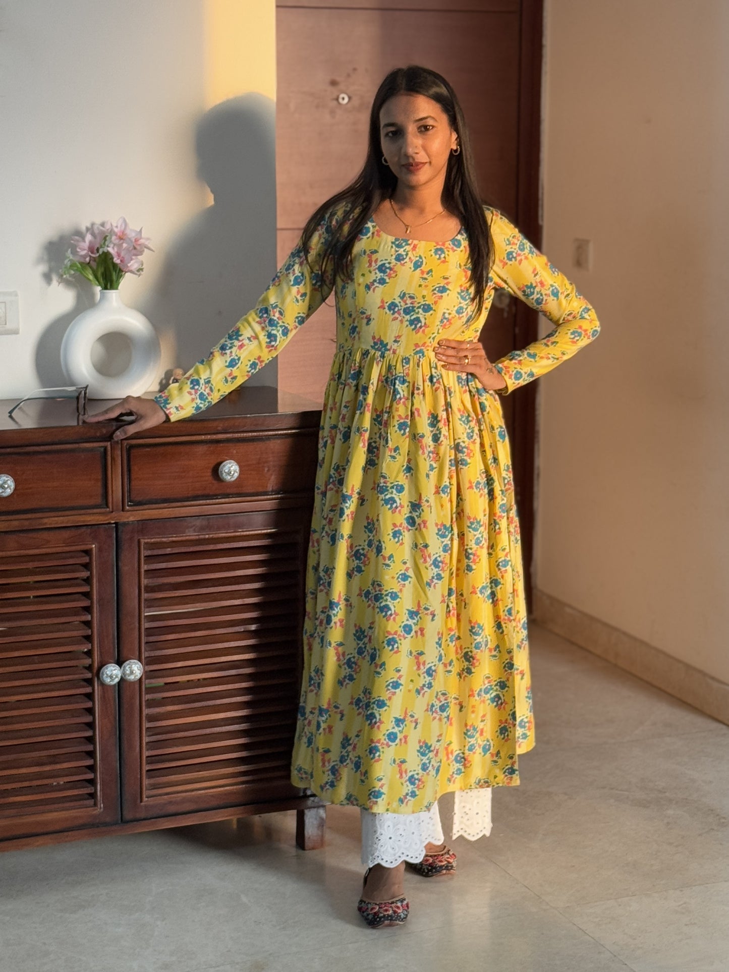#MBA1940 Summer gather Kurti- Yellow