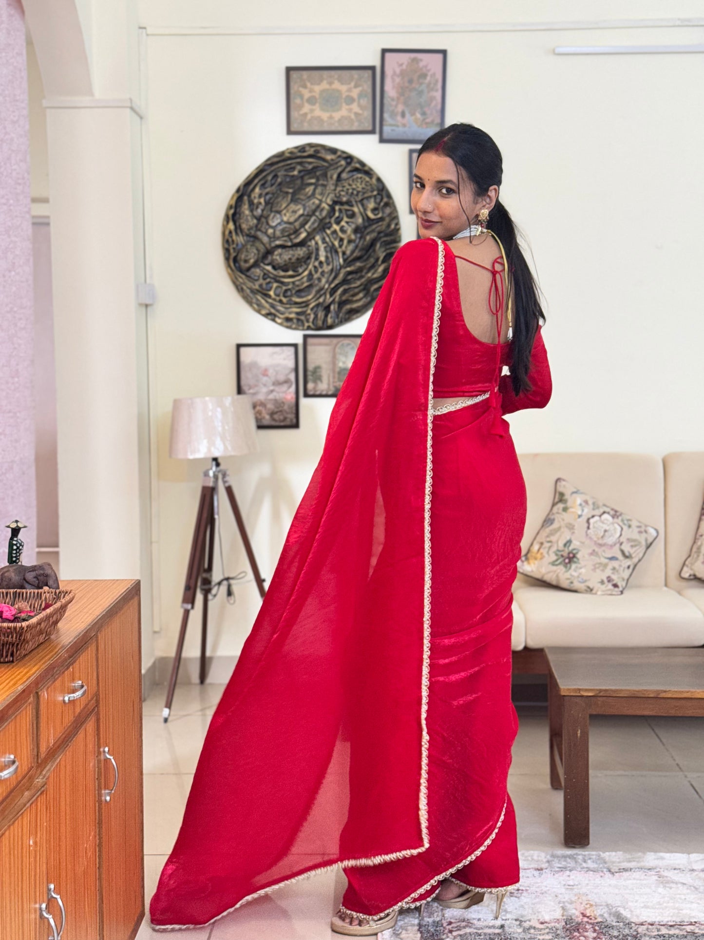 MBA2044 Laal ishq 1 min saree and blouse