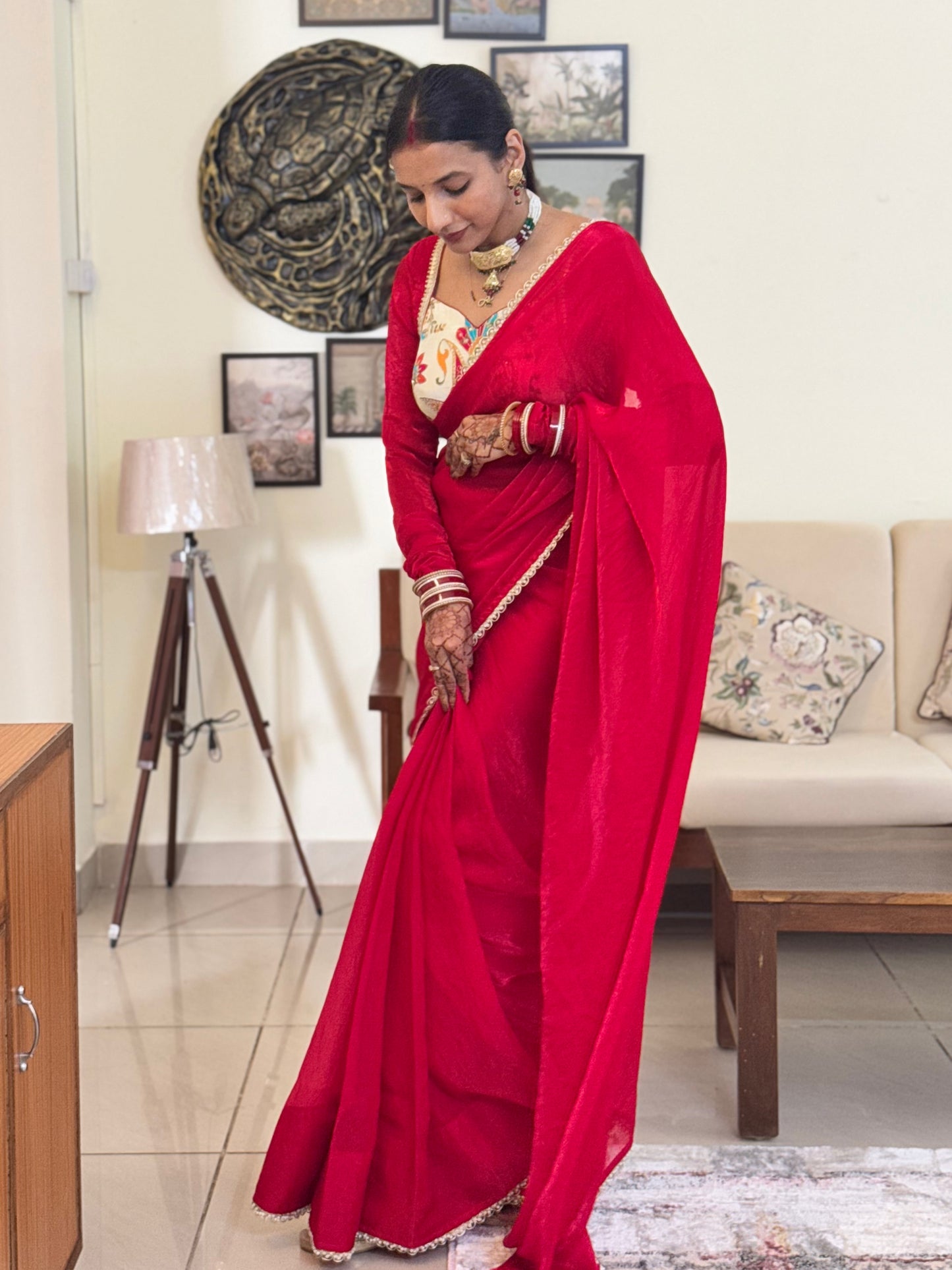 MBA2044 Laal ishq 1 min saree and blouse