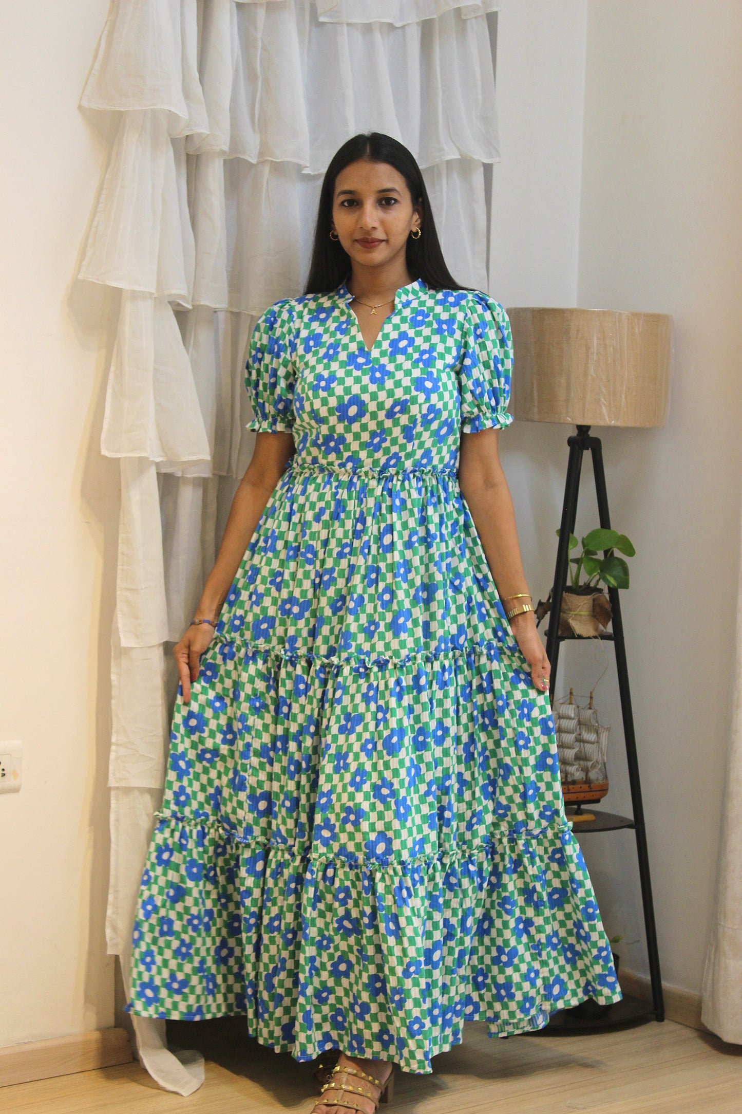 #MBA1951 Blue poppy dress