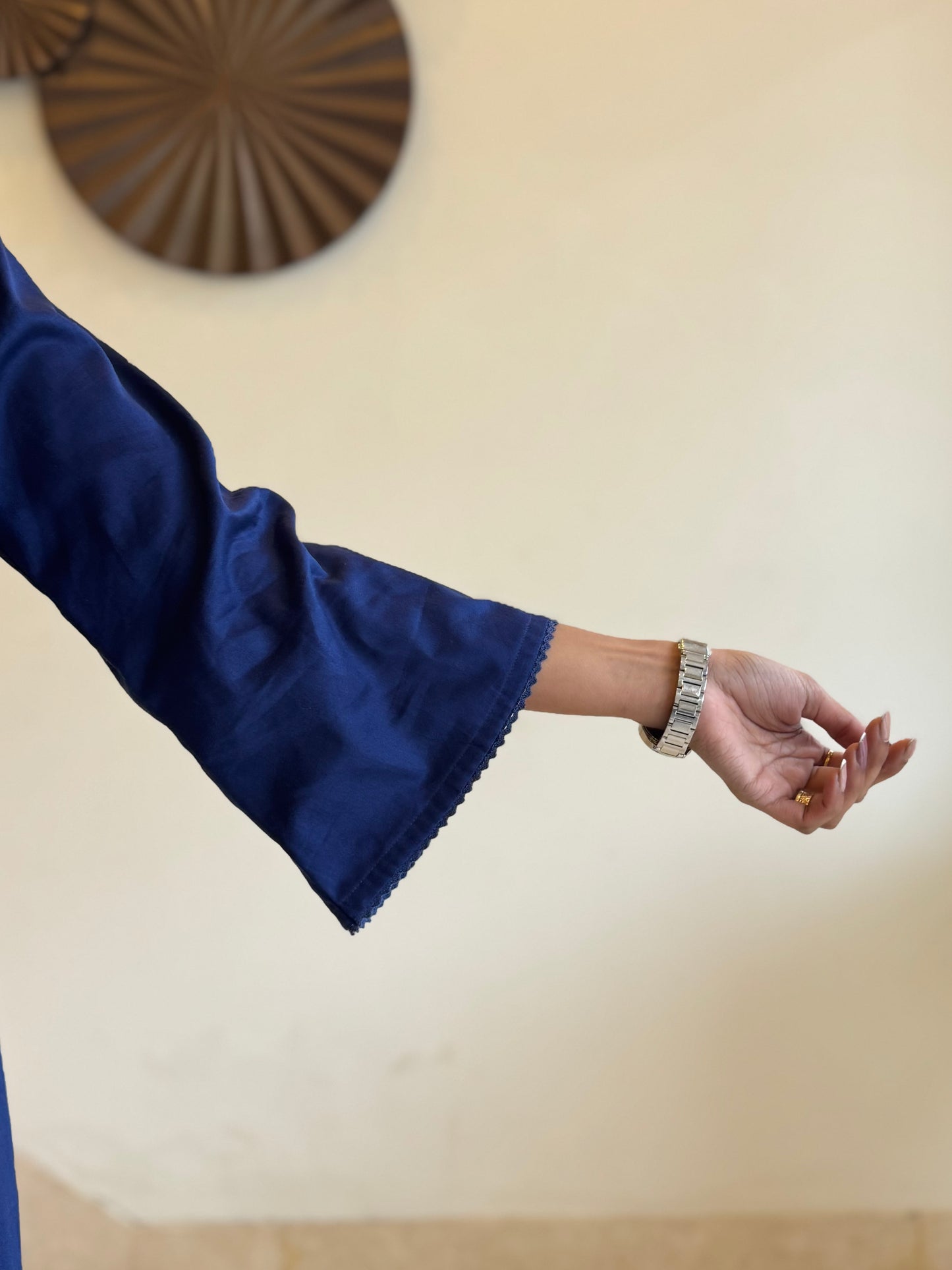 #MBA1805 Rozana Kurta pant set- Navy blue