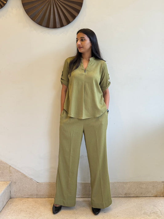 #MBA1809 Casual coord set- Pistachio