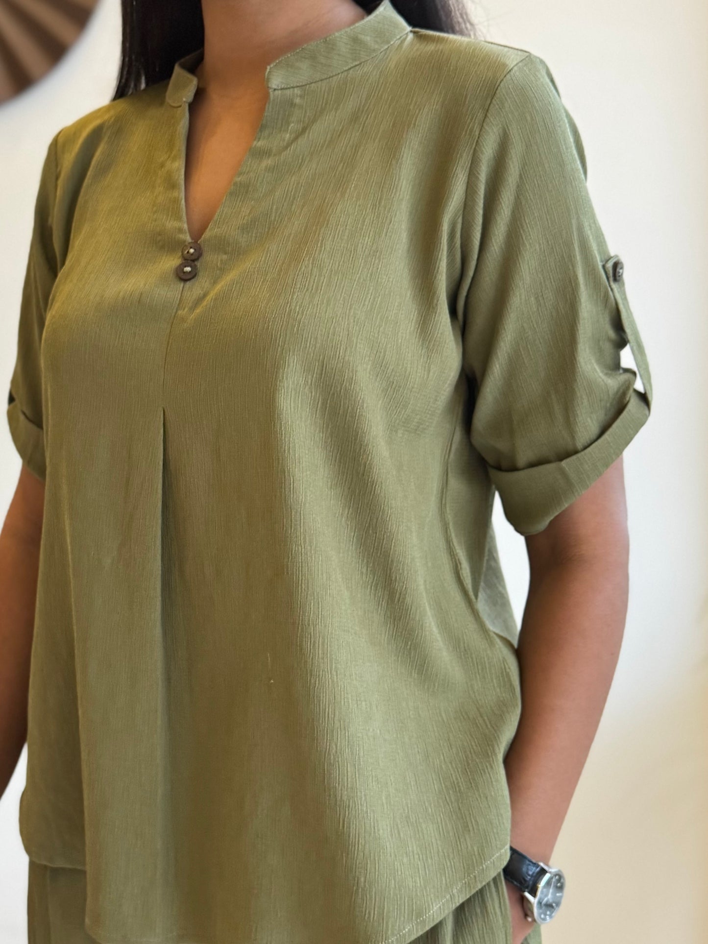 #MBA1809 Casual coord set- Pistachio