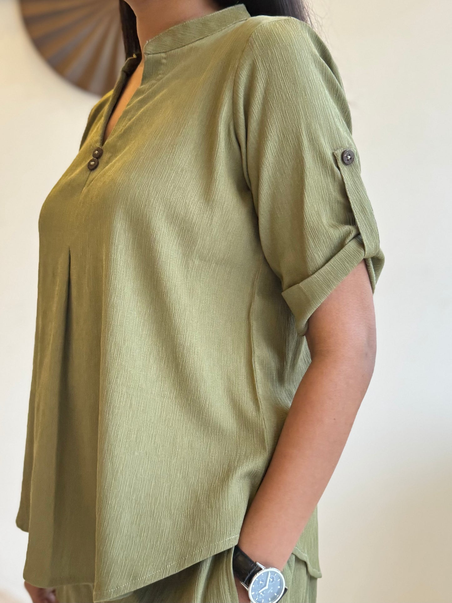 #MBA1809 Casual coord set- Pistachio