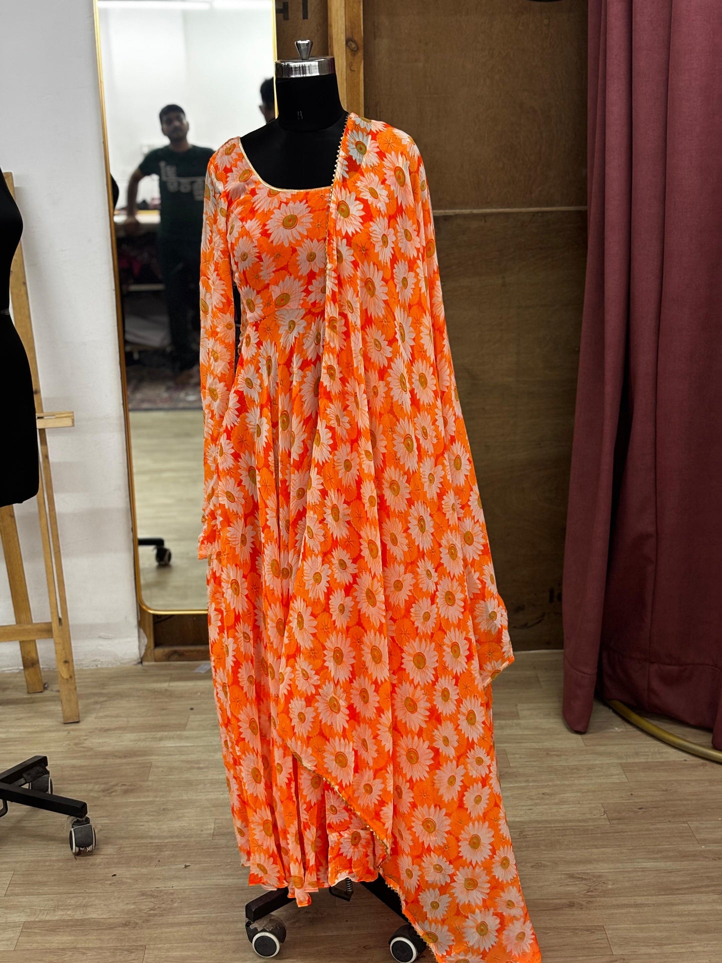 anarkali with dupatta