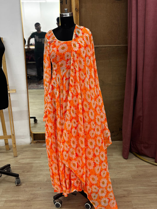 anarkali with dupatta