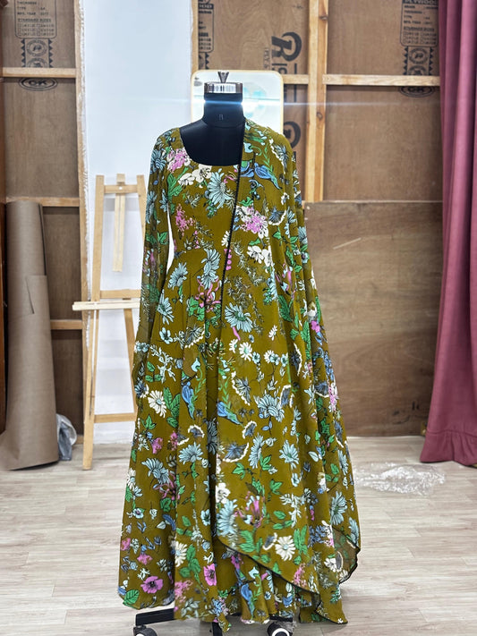 anarkali with dupatta