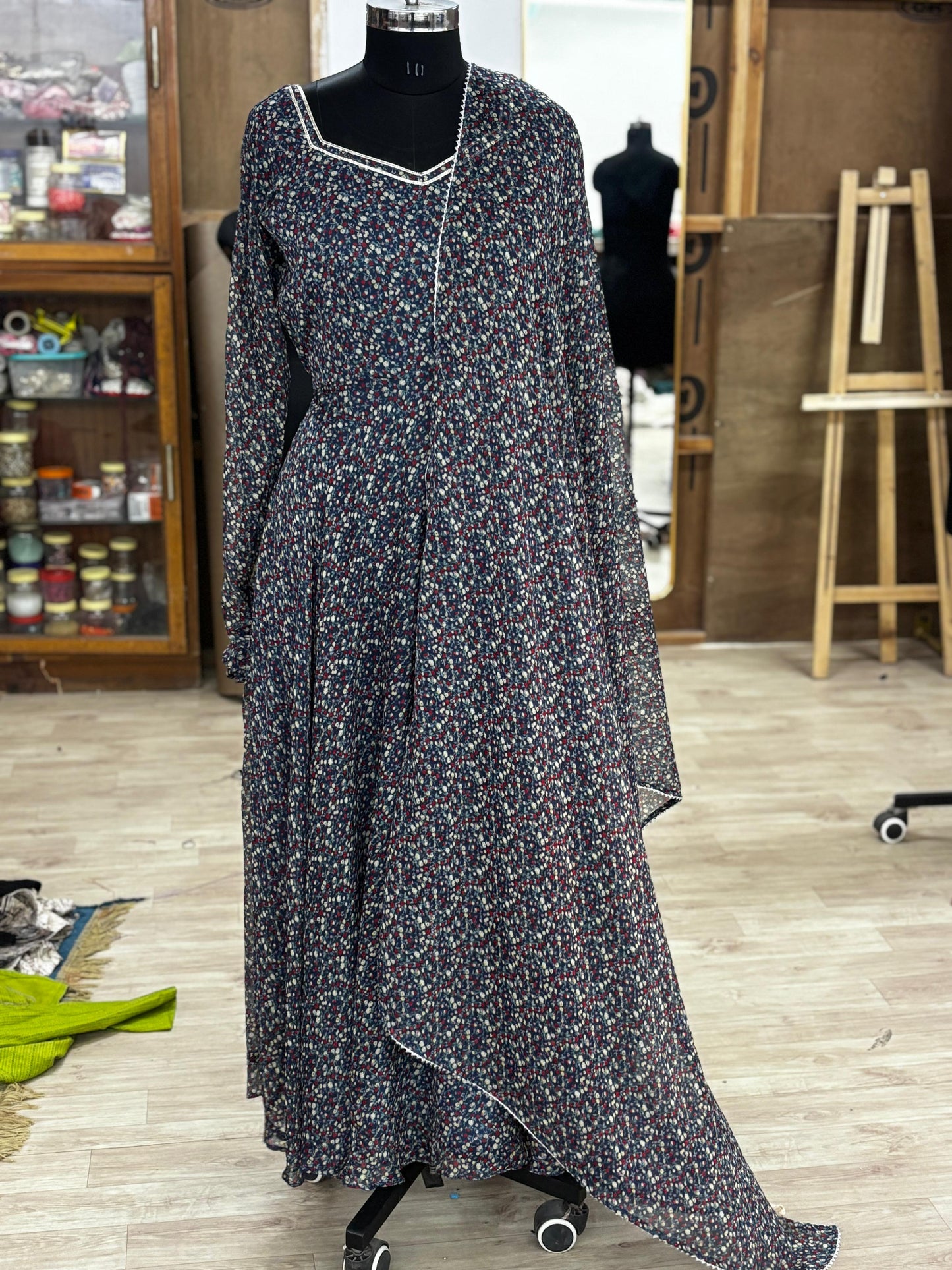 anarkali and dupatta