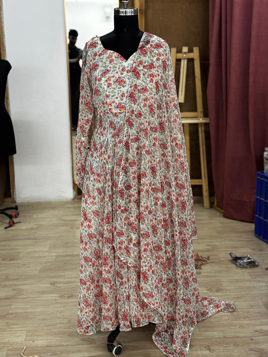 anarkali and dupatta