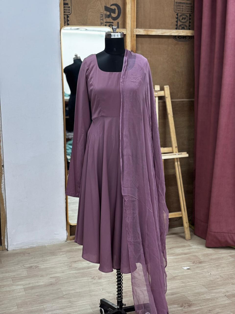 Anarkali and dupatta