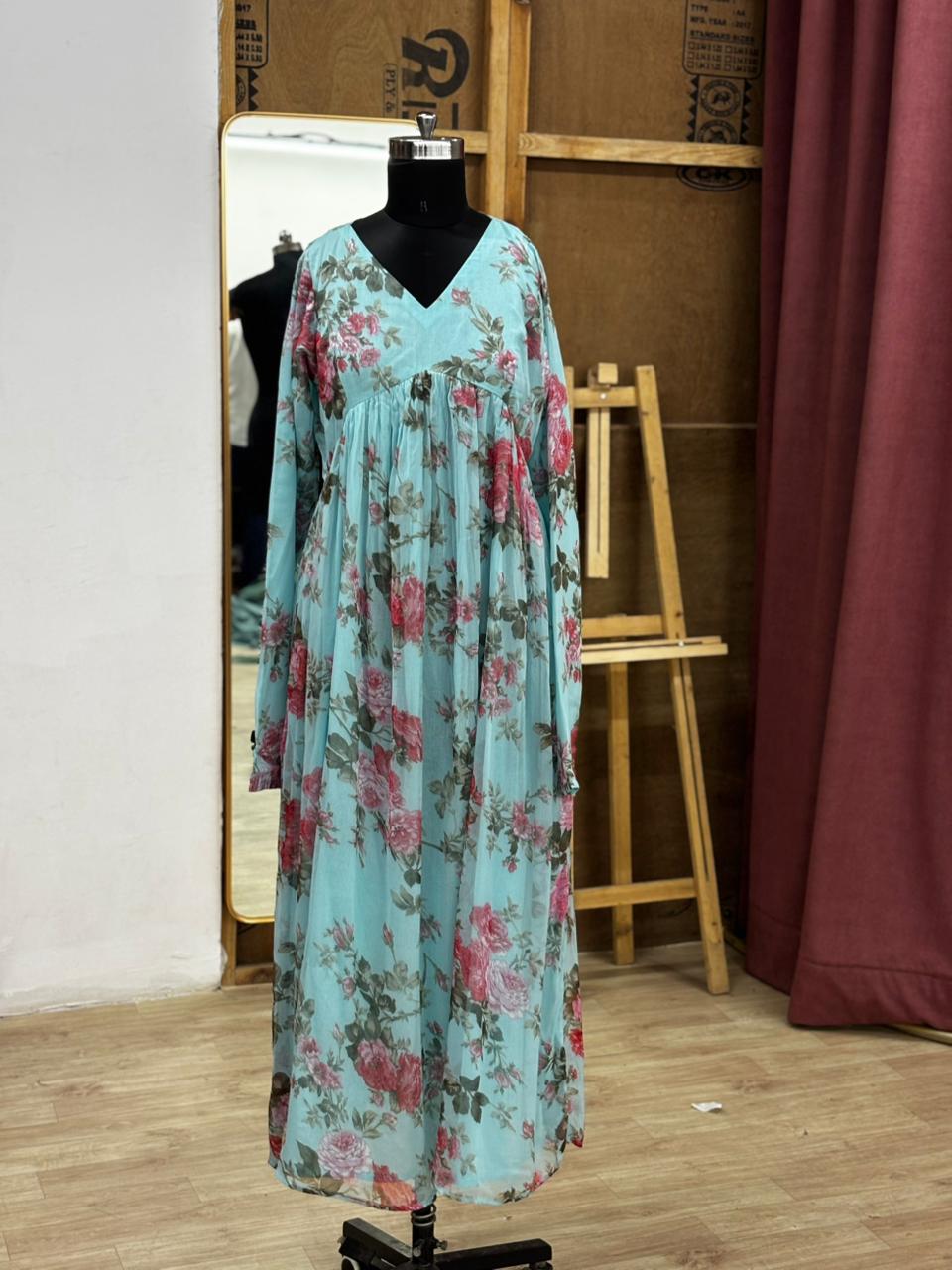 chiffon kurta