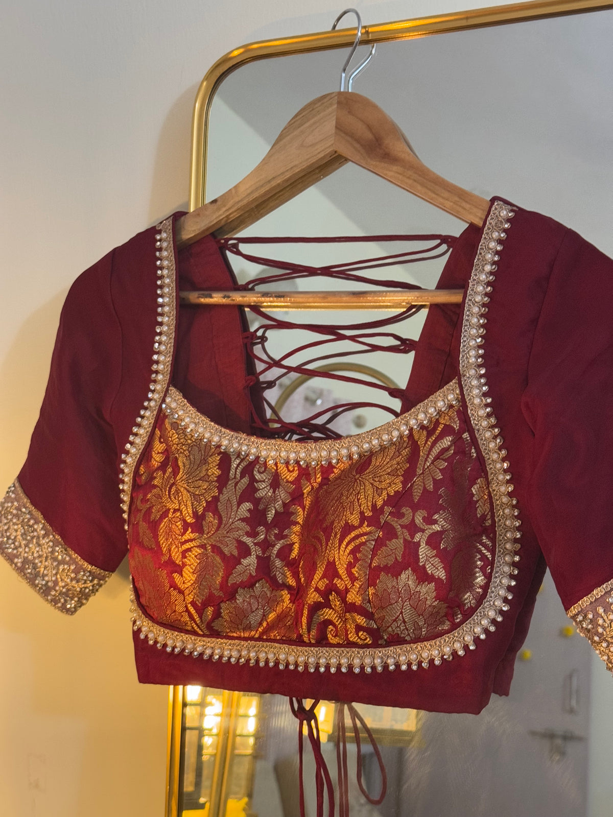 Maharani blouse- maroon