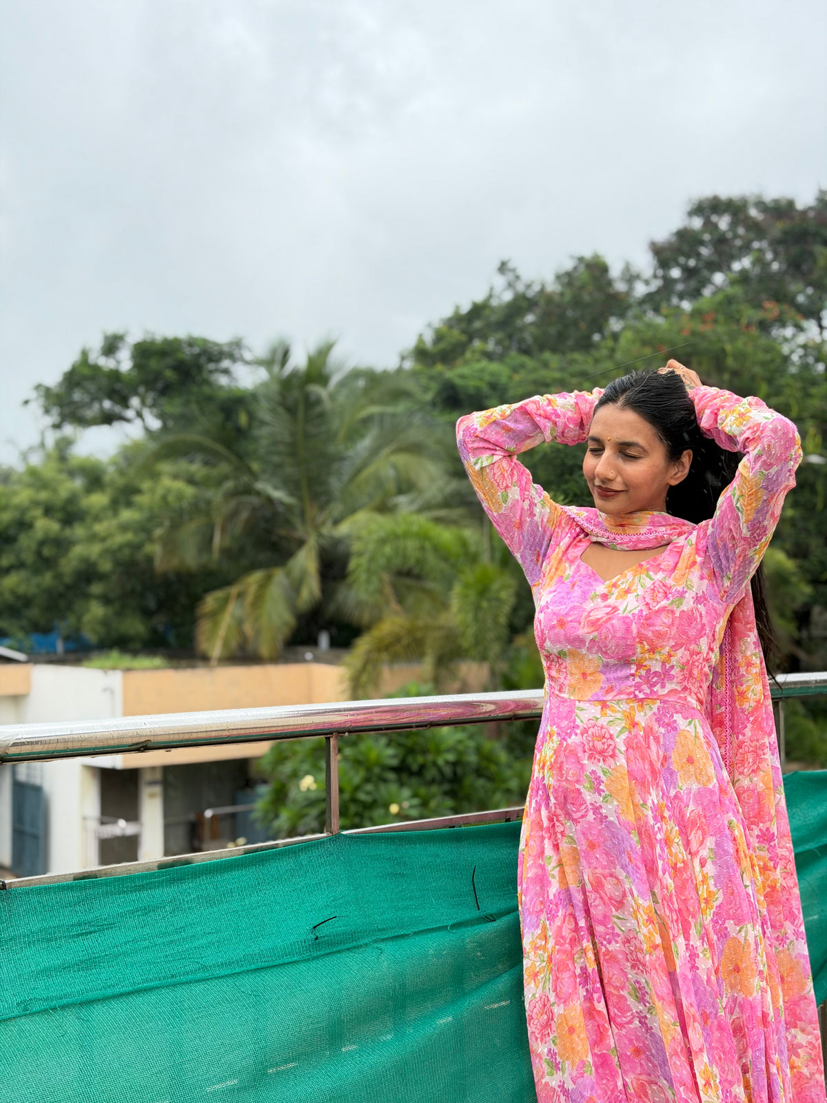 Gulbahaar anarkali and dupatta