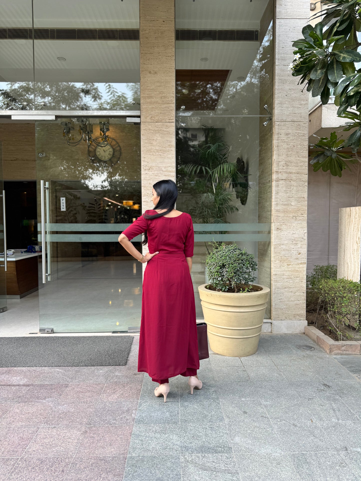 #MBA2075 Formal coord set- Maroon