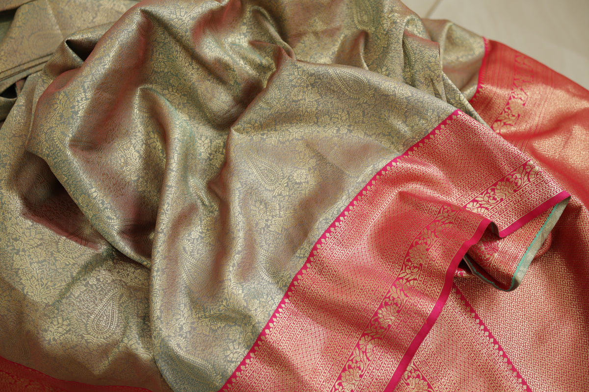 Gulabi sona kanjeevaram silk saree (regular saree)