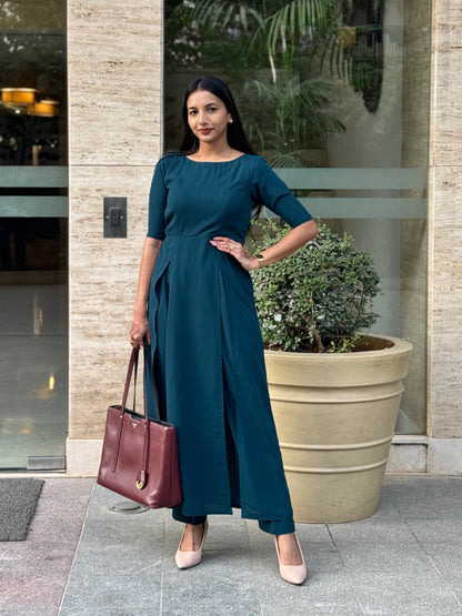 #MBA2072 Formal coord set- Peacock blue