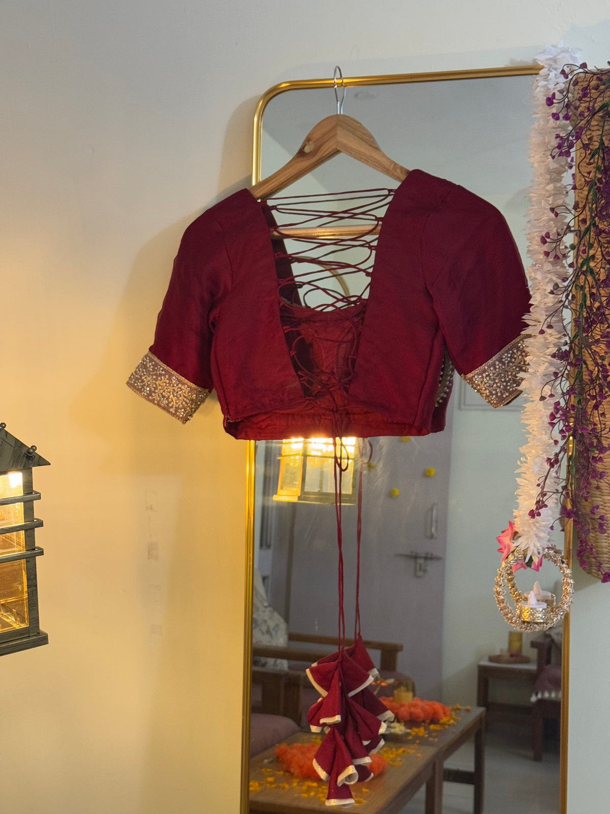 Maharani blouse- maroon