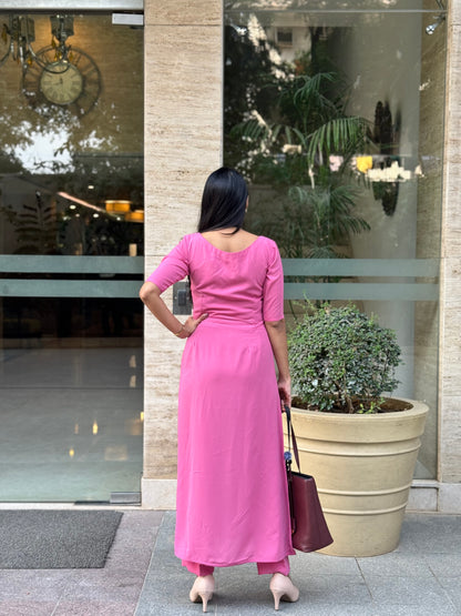 #MBA2074 Formal coord set- Blush pink