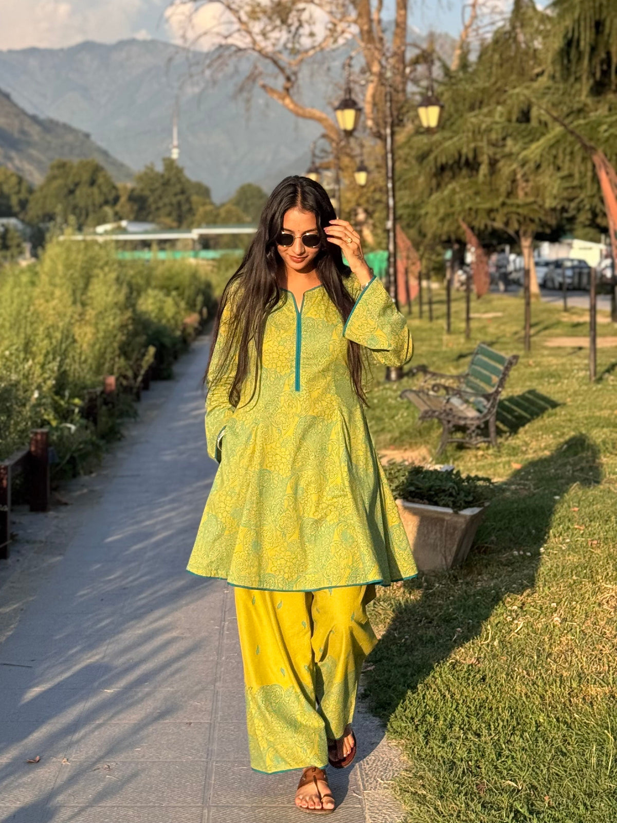 Mehendi farsi co-ord set