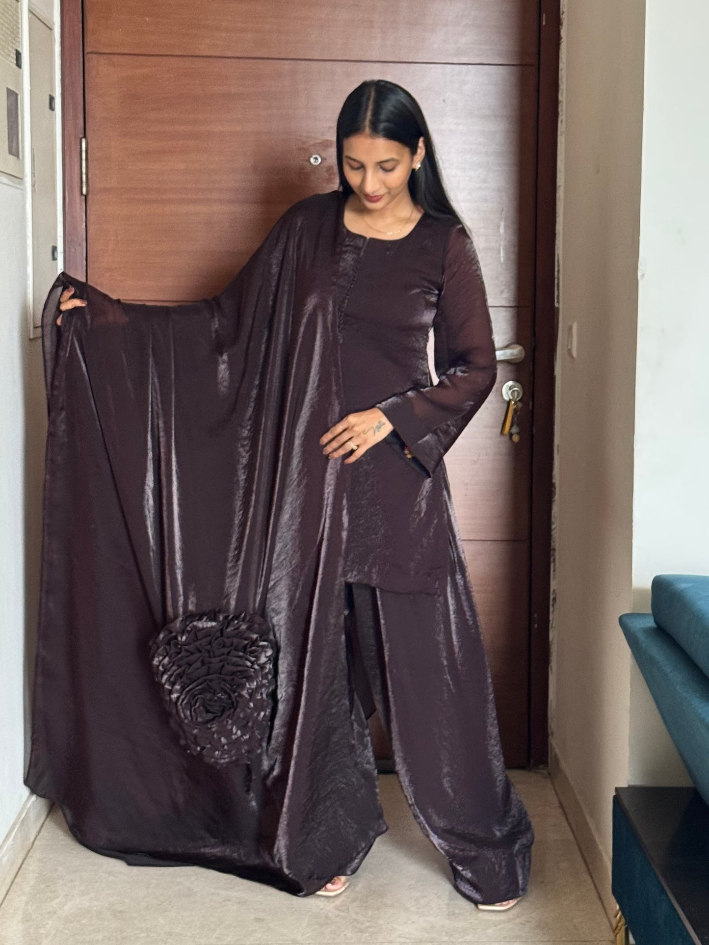 #Mba2035 Chocolate farsi salwar suit