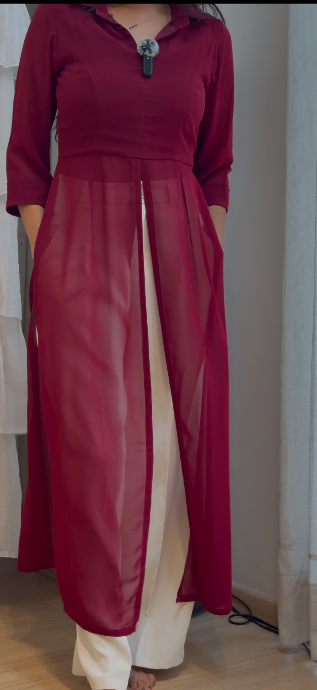 #MBA2010 A-line chic KurtI- Maroon