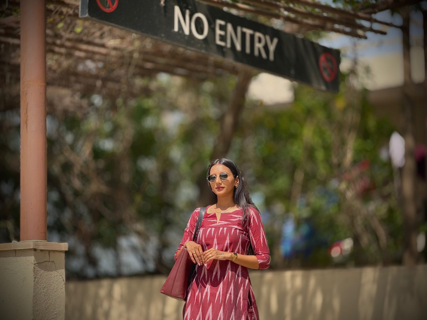 #MBA1866 Ikkat 2.0- chocolate kurta and pant