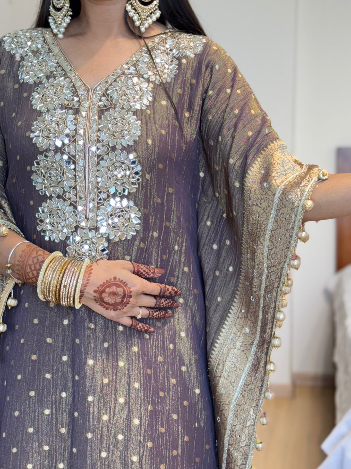 #MBA2019 Mirror kaftan set- Purple