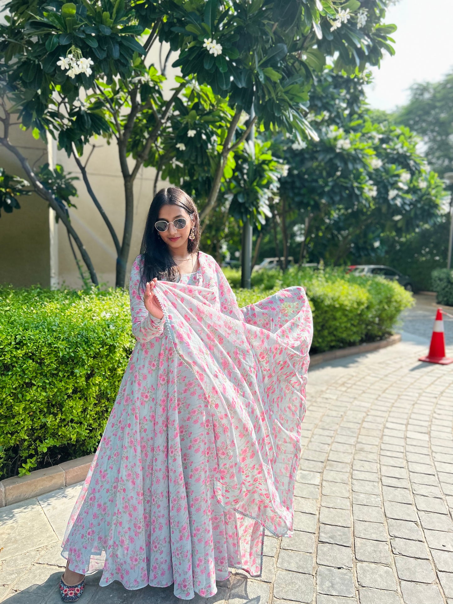 Gulmarg Anarkali and Dupatta