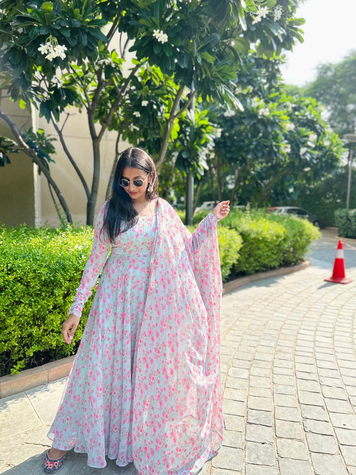 Gulmarg Anarkali and Dupatta