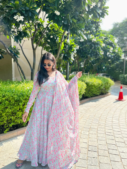 Gulmarg Anarkali and Dupatta