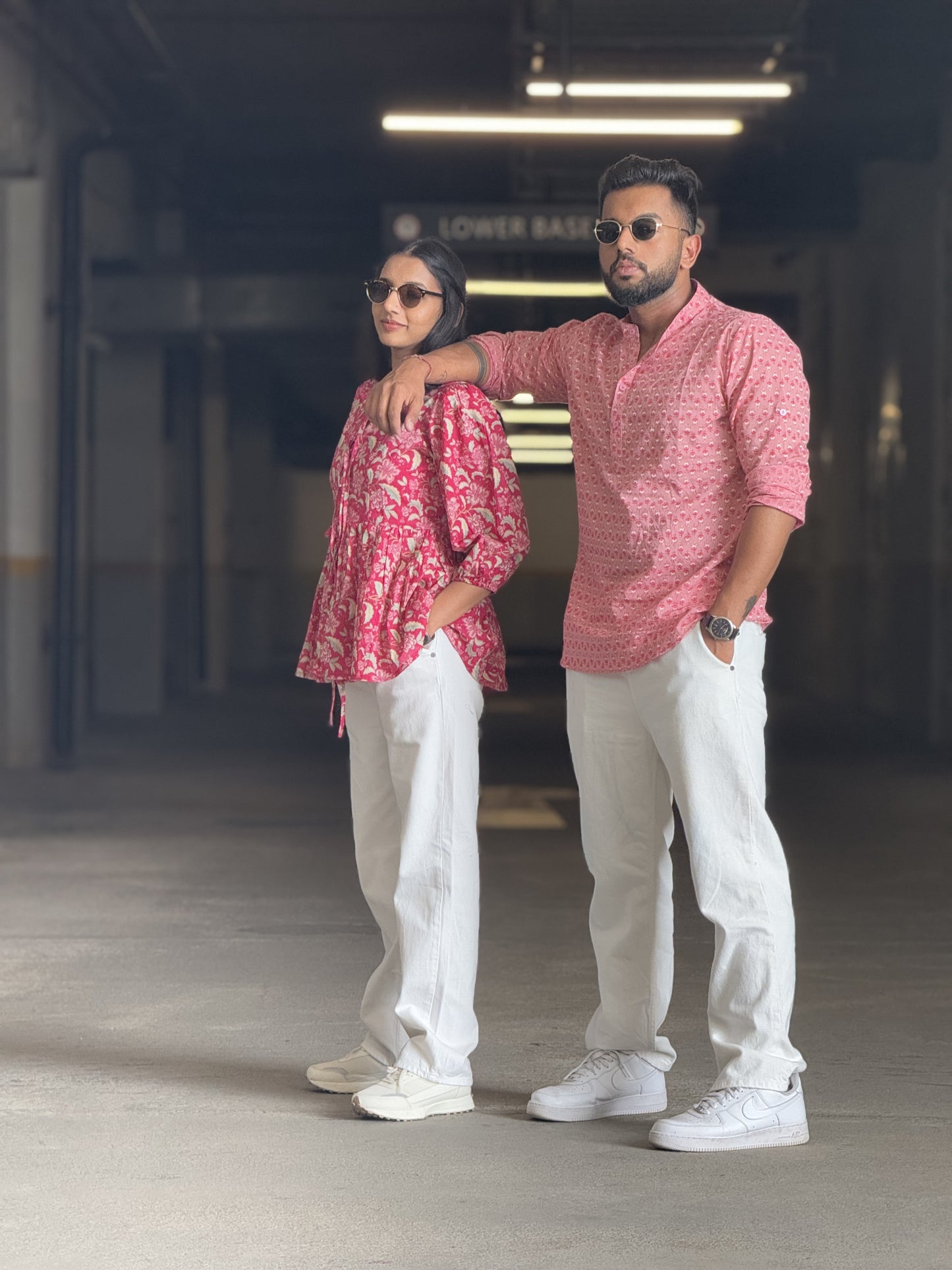 #MBA1927 Men's cotton kurta- Pink