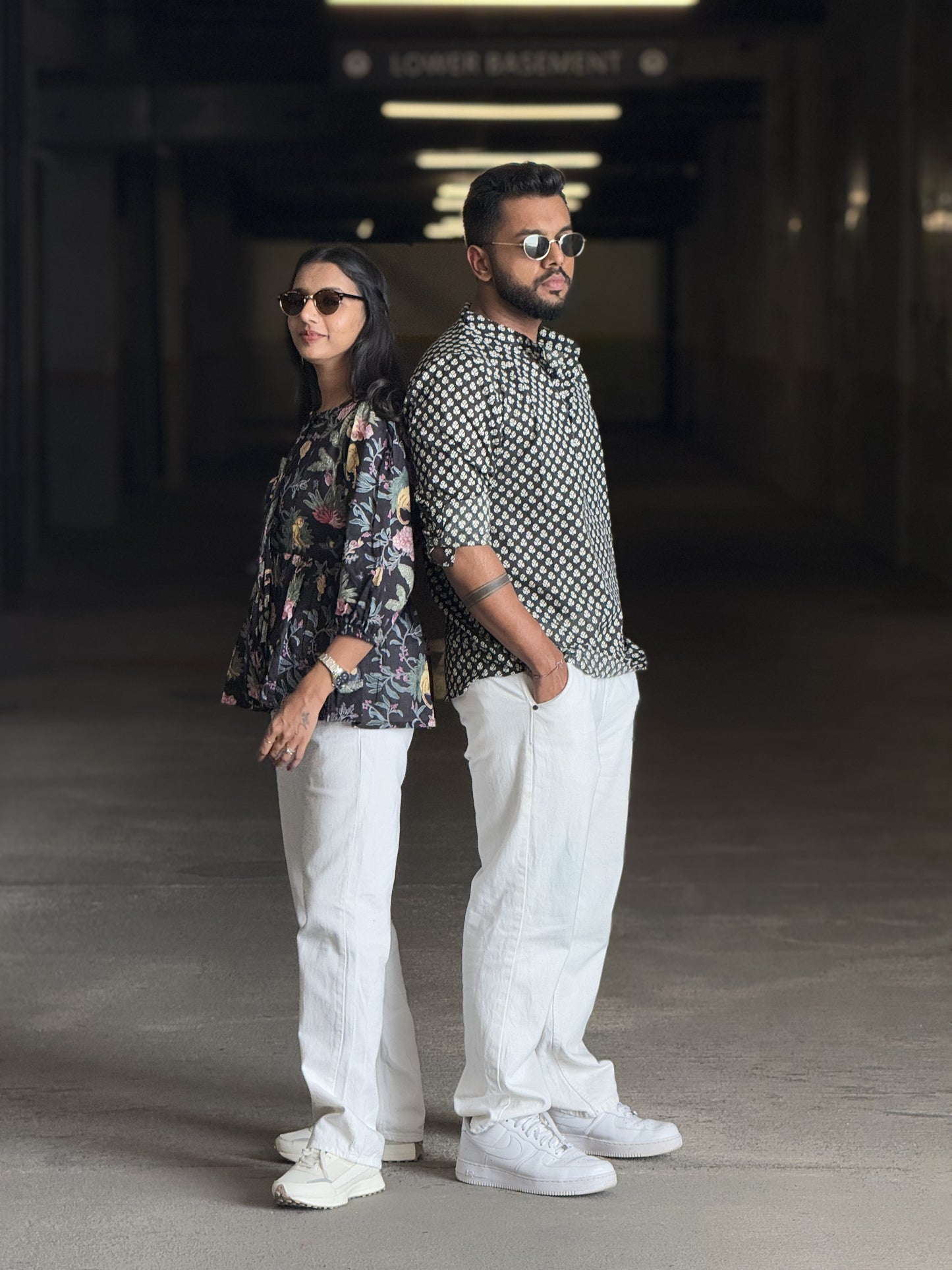 #MBA1924 Men's cotton kurta- Black