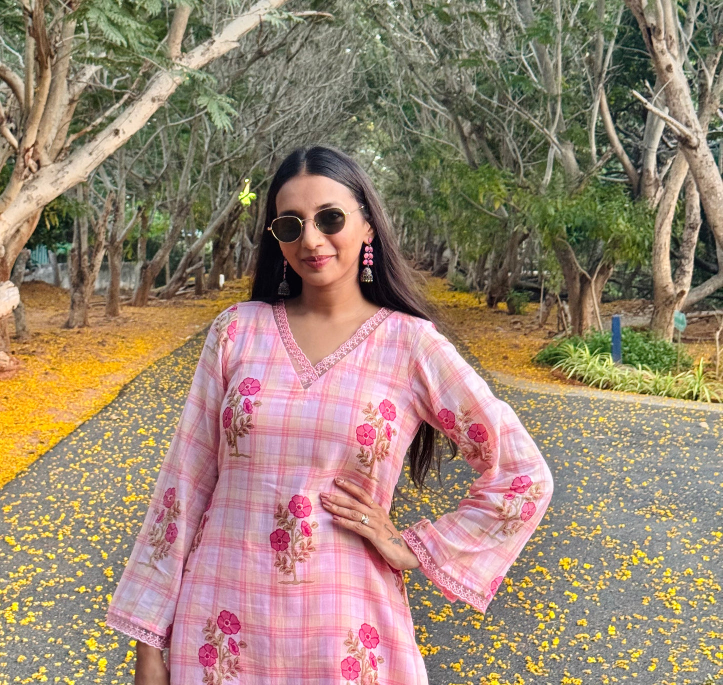 #MBA2110 Mul Chanderi short kurta