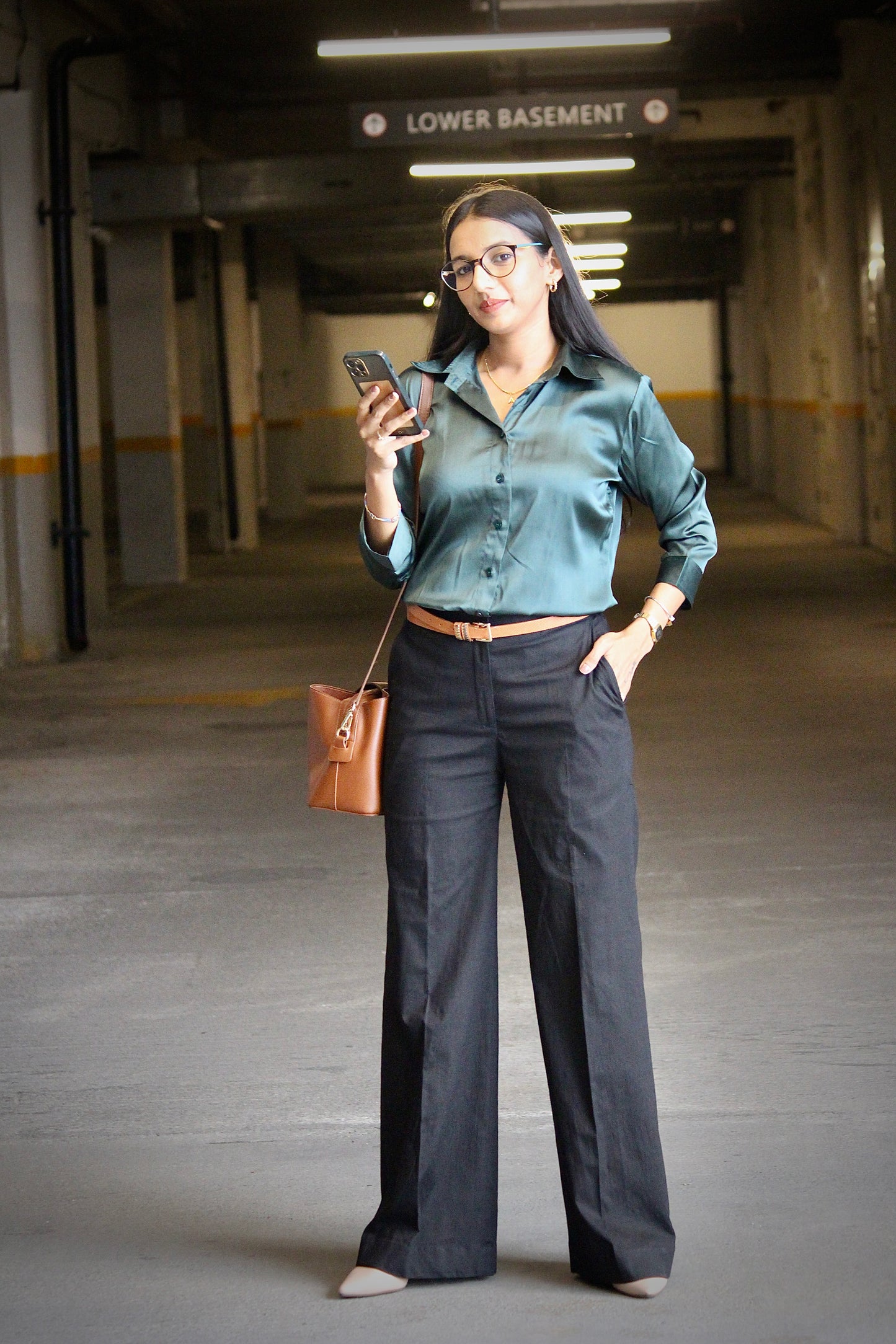 #MBA1939 Black stretchable pants