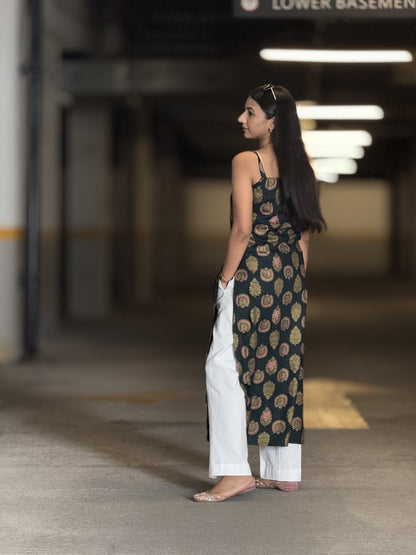 #MBA1934 Nazm Collection- Bottle green ( Strappy)