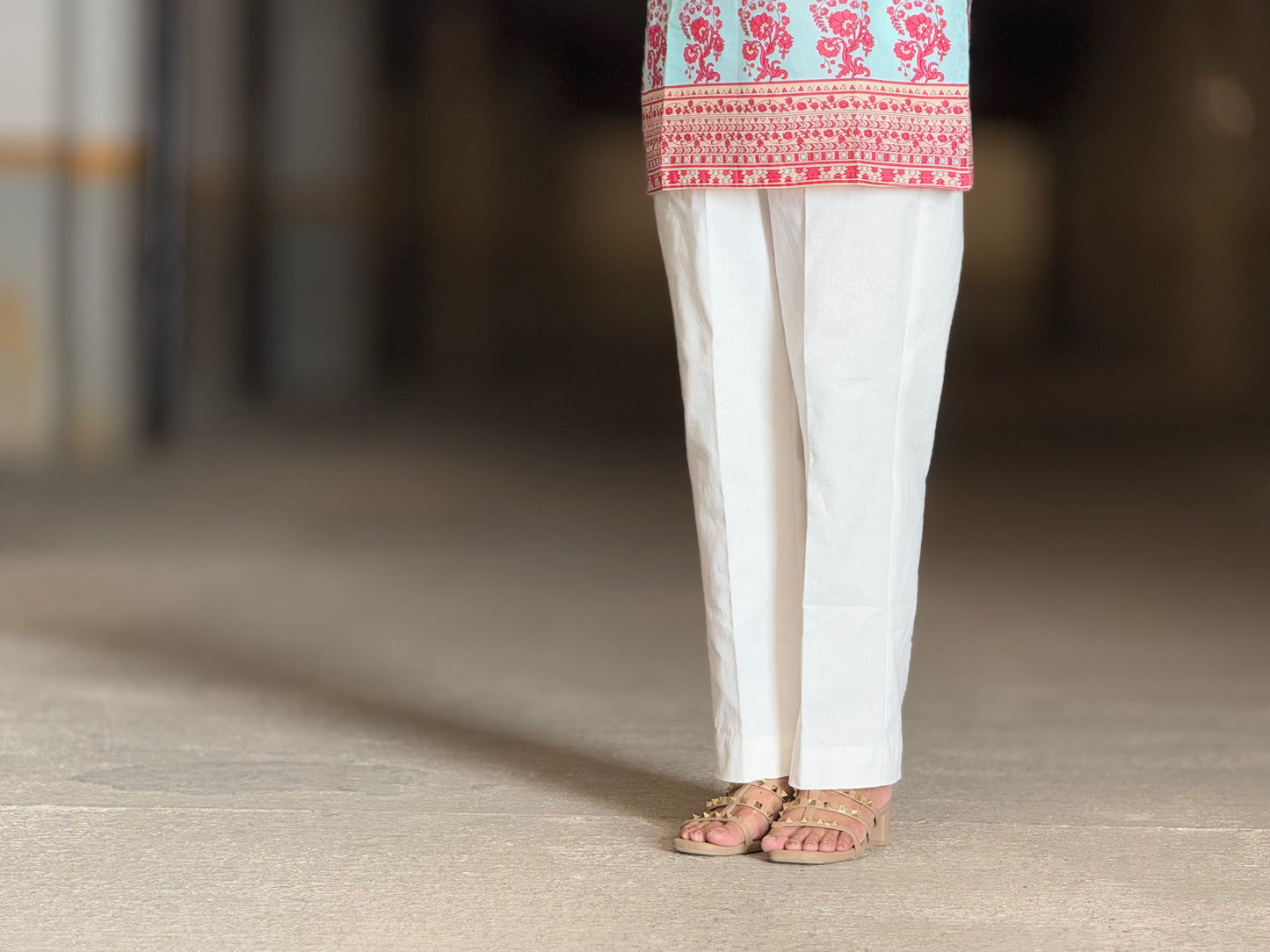 #MBA1936 Blue-pink short Kurti