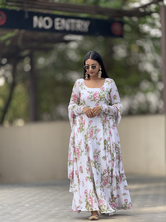 #MBA2103 NOOR anarkali and dupatta
