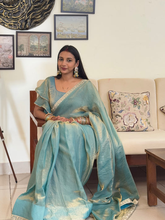 MBA2042 Mastaani Blue 1 min saree and blouse